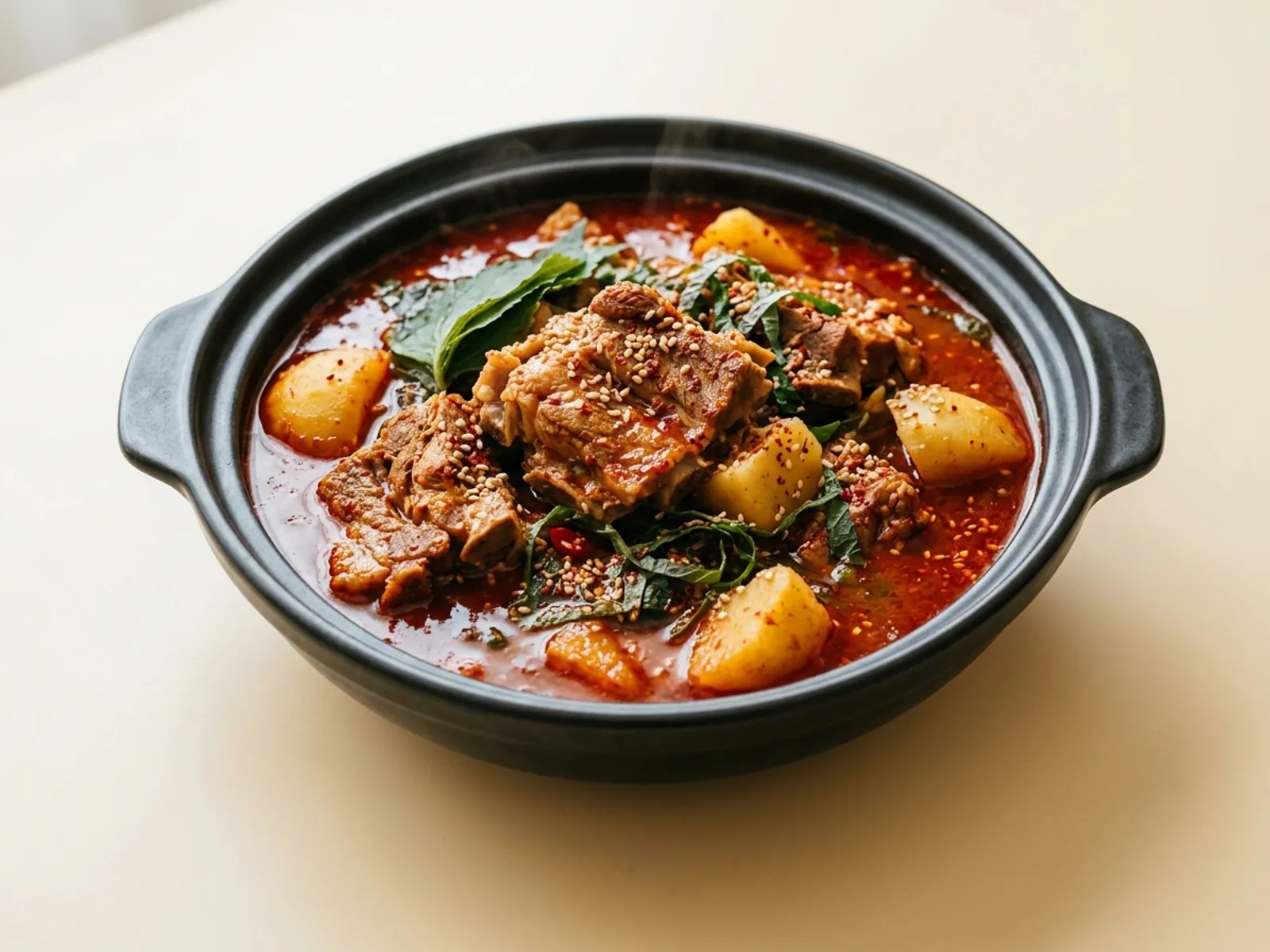 Gamjatang (Pork Neck Bone Stew)