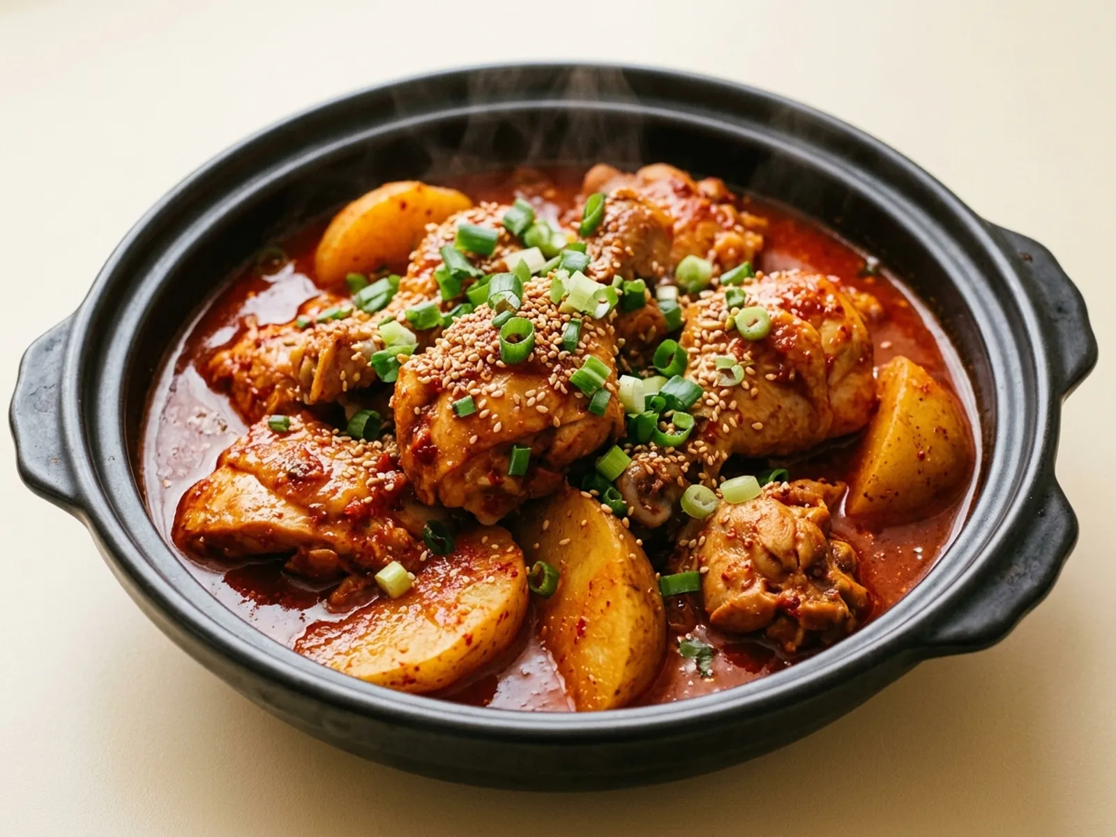 Dak-bokkeum-tang (Spicy Braised Chicken)