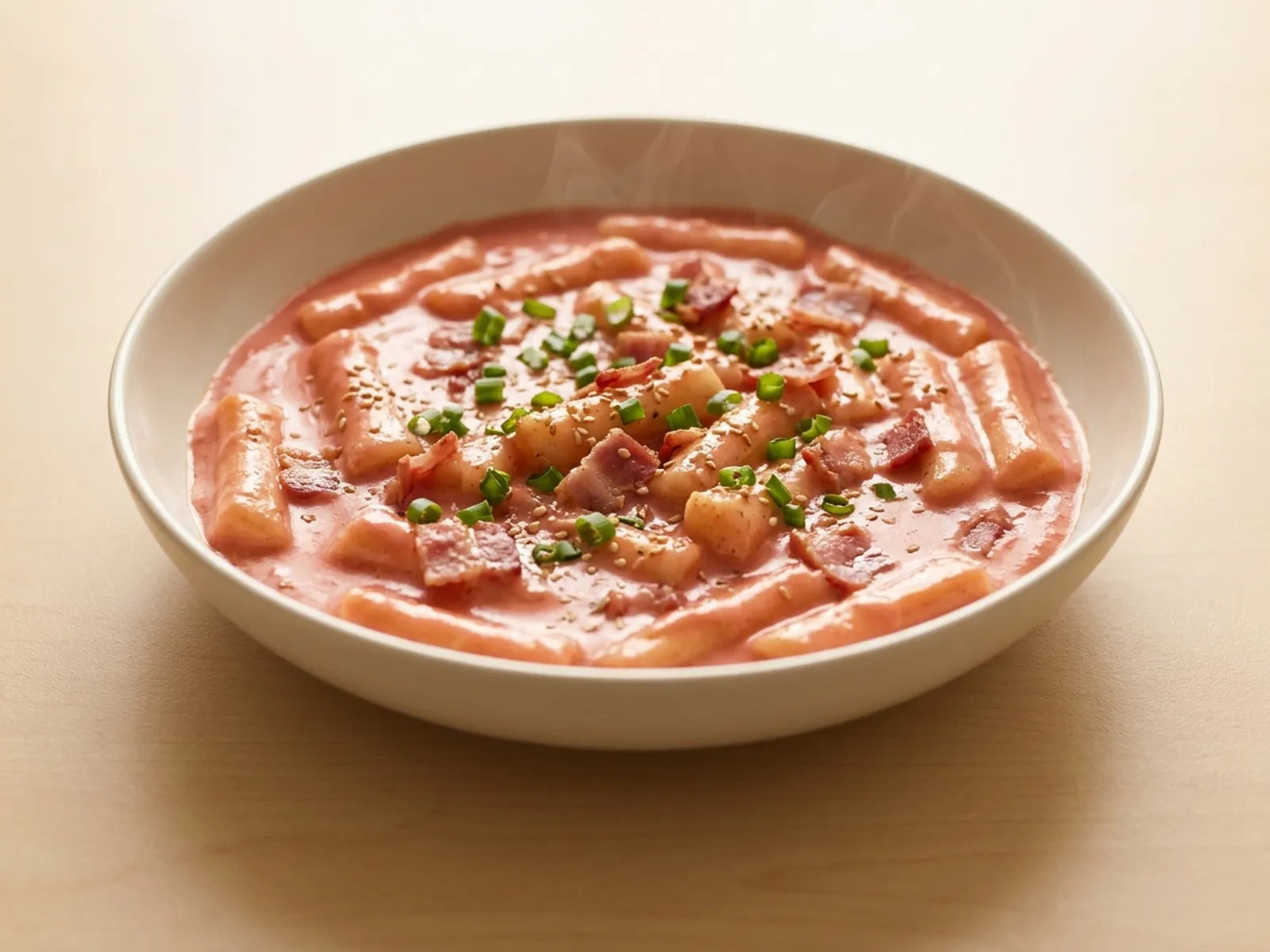 Rosé Tteokbokki (Creamy Chili Rice Cakes)