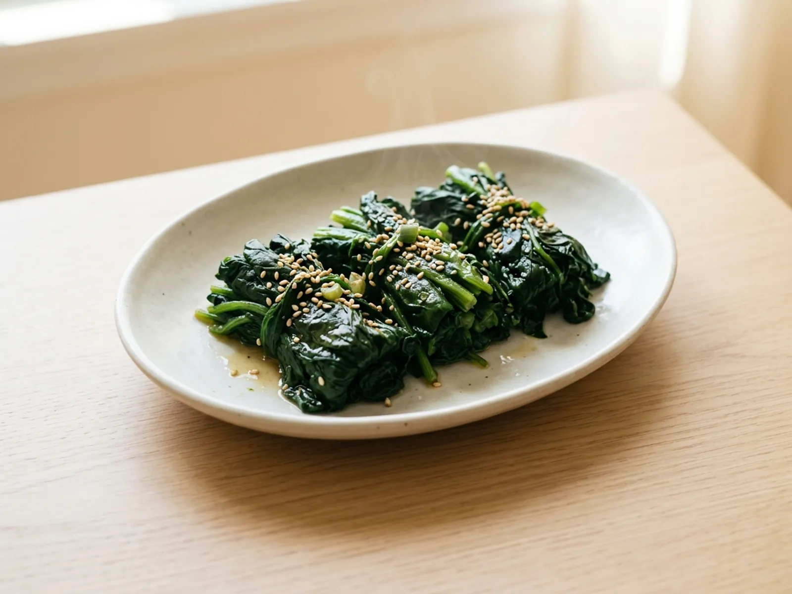 Sigeumchi Namul (Seasoned Spinach)